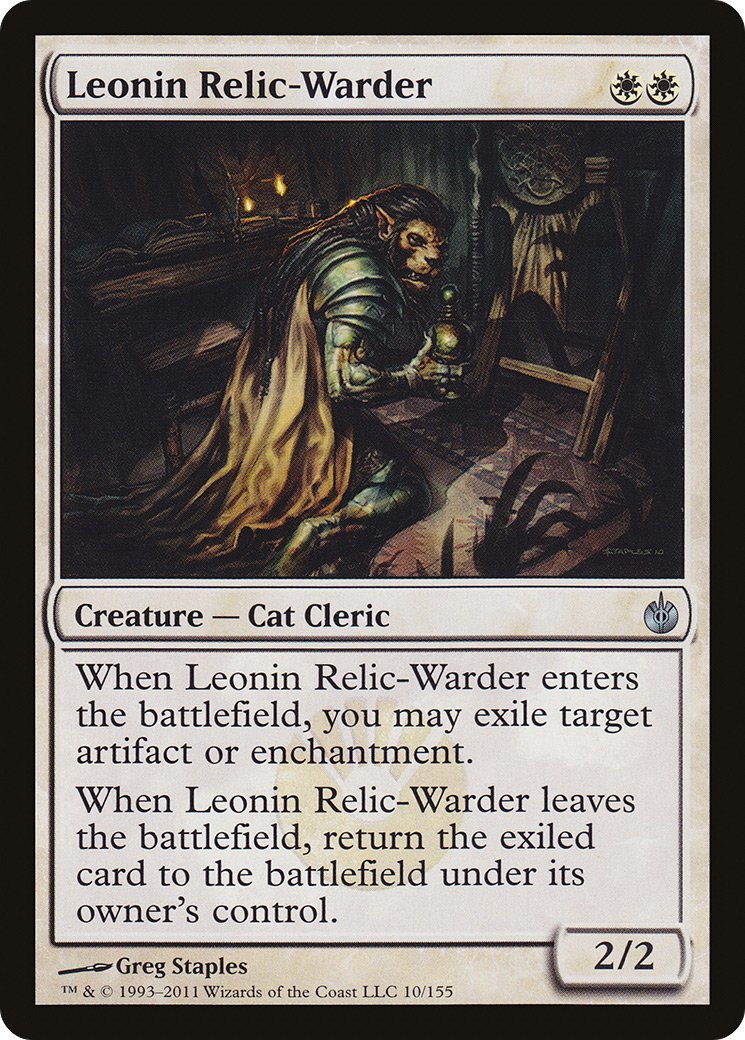 Leonin Relic-Warder Card Image