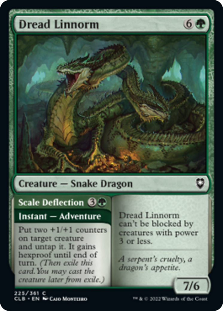 Dread Linnorm // Scale Deflection Card Image