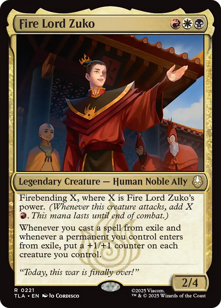 Fire Lord Zuko Card Image