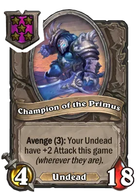 Champion of the Primus Card Image