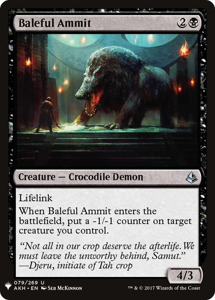 Baleful Ammit Card Image