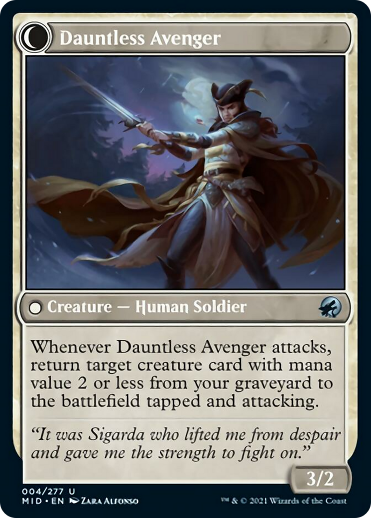 Bereaved Survivor // Dauntless Avenger Card Image