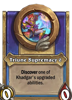 Triune Supremacy {0} Card Image