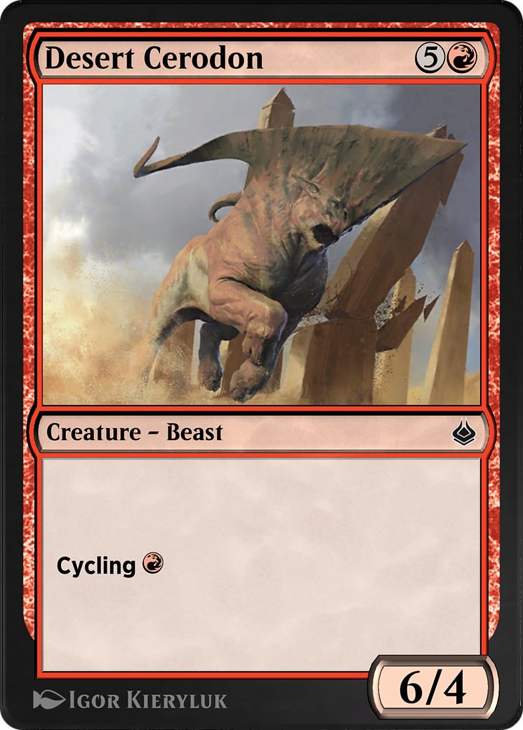 Desert Cerodon Card Image