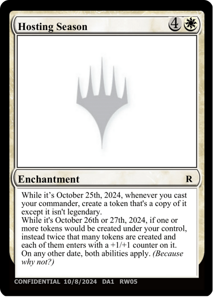 Hosting Season Card Image