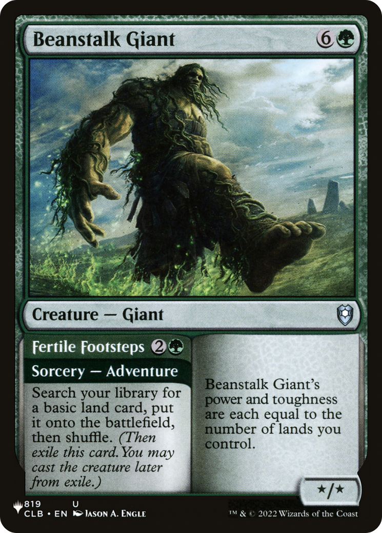 Beanstalk Giant // Fertile Footsteps Card Image