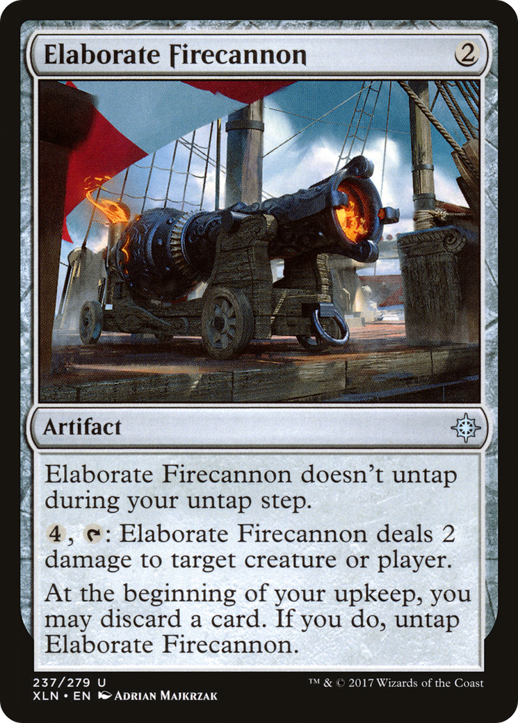 Elaborate Firecannon Card Image