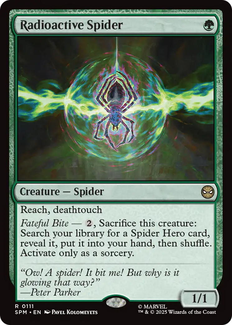 Radioactive Spider Card Image