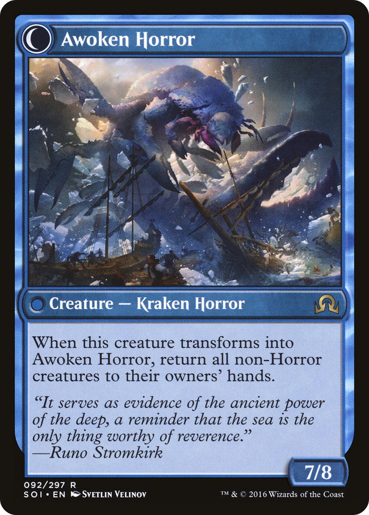 Thing in the Ice // Awoken Horror Card Image