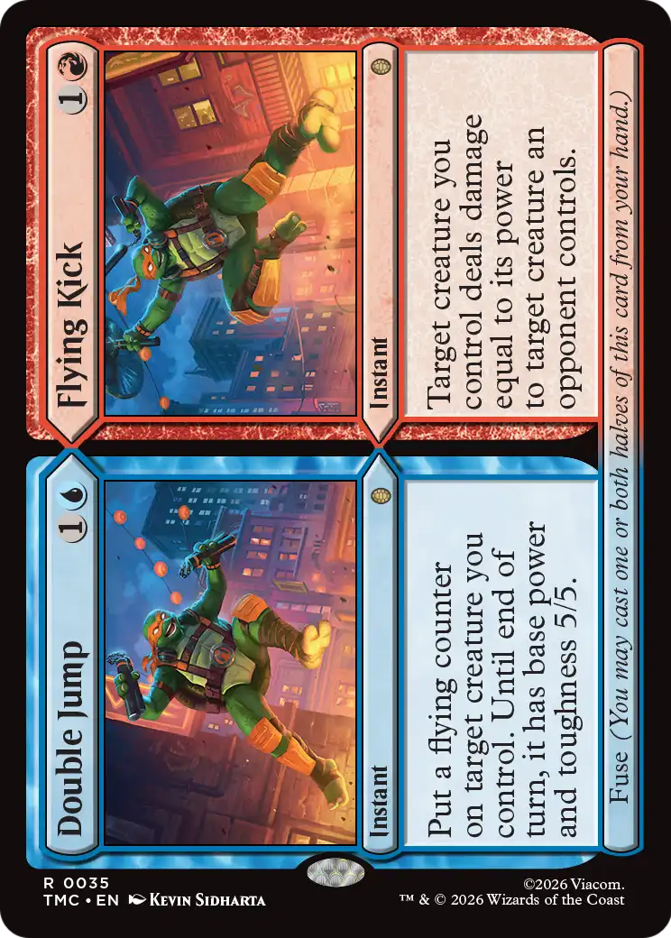 Flying Kick Magic: The Gathering card