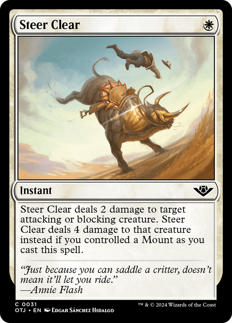 Steer Clear Card Image