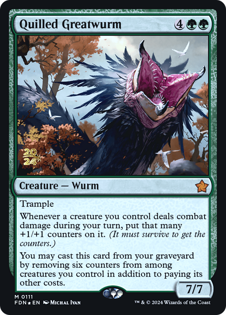 Quilled Greatwurm Card Image