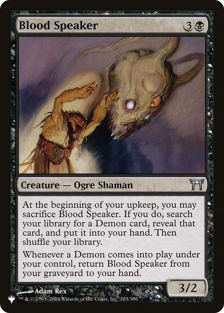 Blood Speaker Card Image