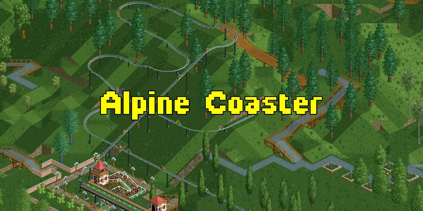 Building an Alpine Coaster in RollerCoaster Tycoon 1 & 2