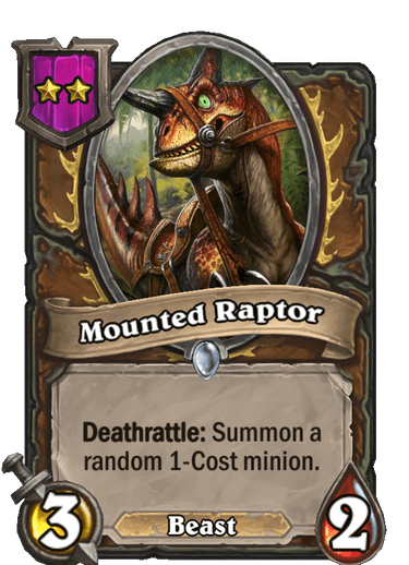Mounted Raptor Card Image