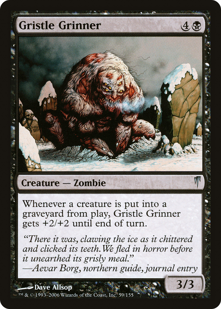 Gristle Grinner Card Image