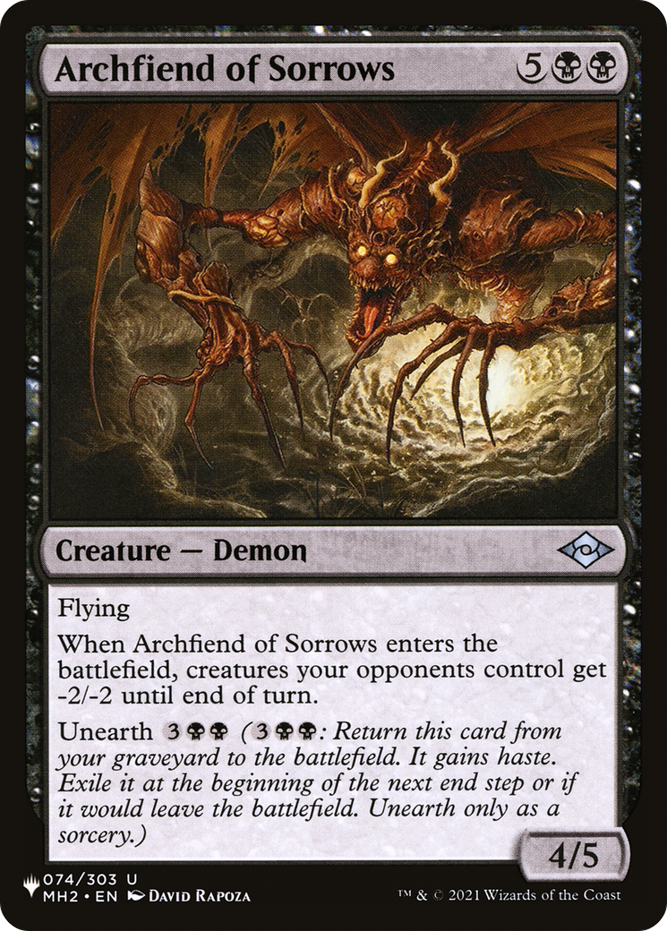 Archfiend of Sorrows Card Image