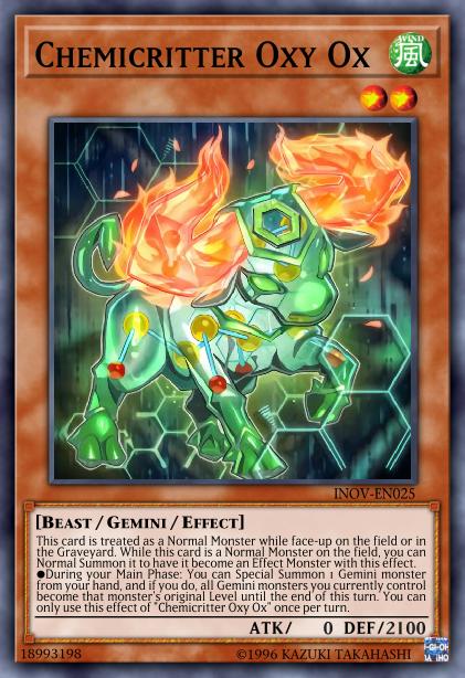 Chemicritter Oxy Ox Card Image