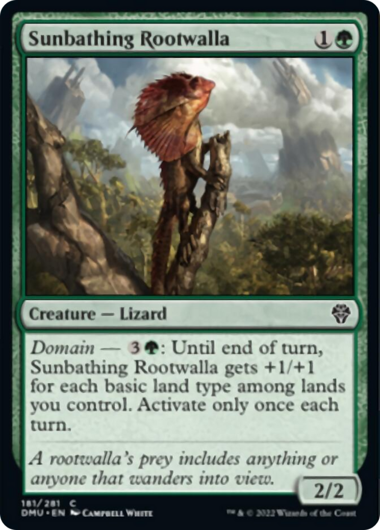 Sunbathing Rootwalla Card Image