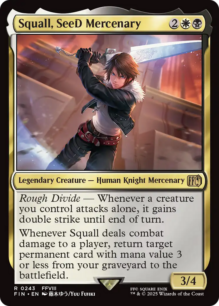 Squall, SeeD Mercenary Card Image