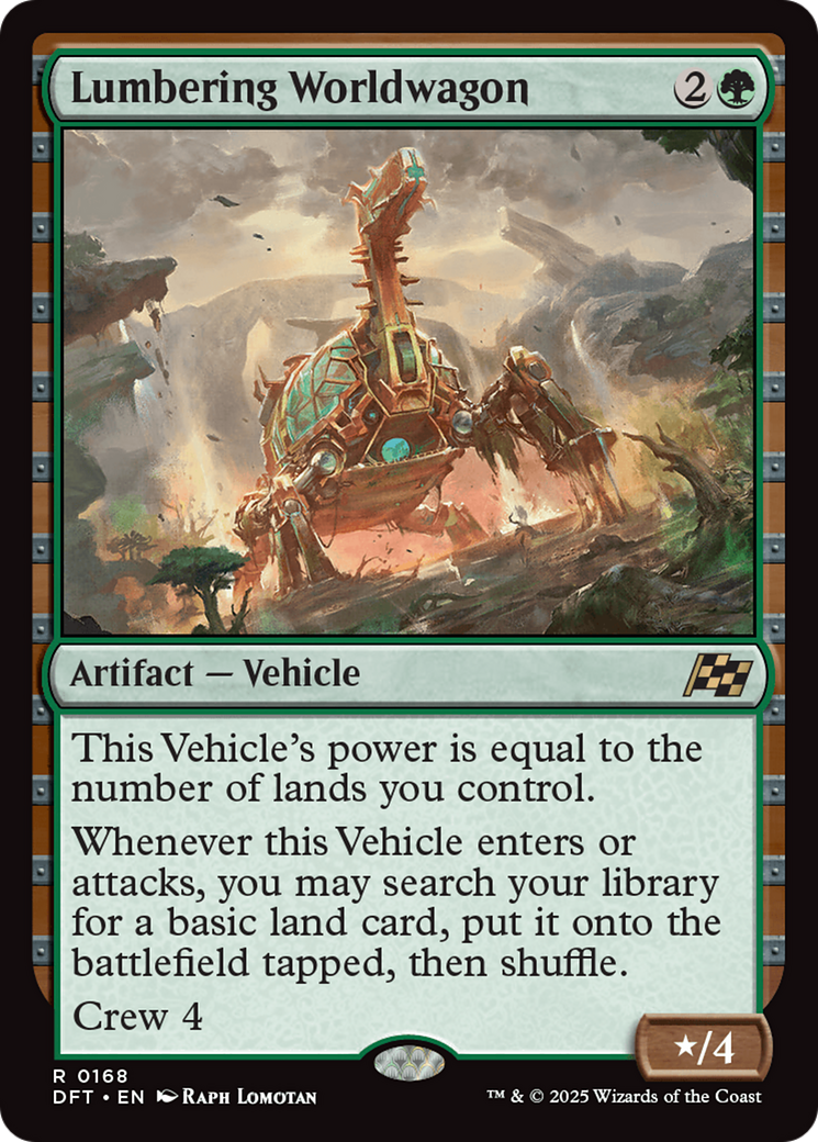Lumbering Worldwagon Card Image