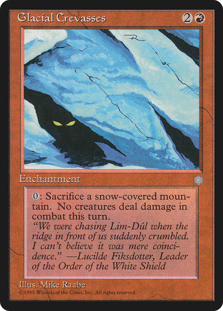 Glacial Crevasses Card Image