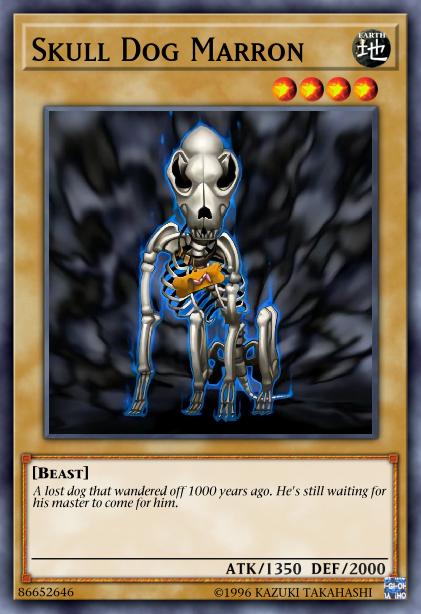 Skull Dog Marron Card Image