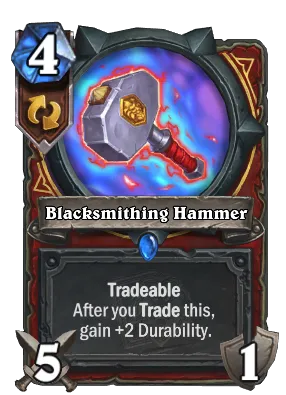 Blacksmithing Hammer Card Image