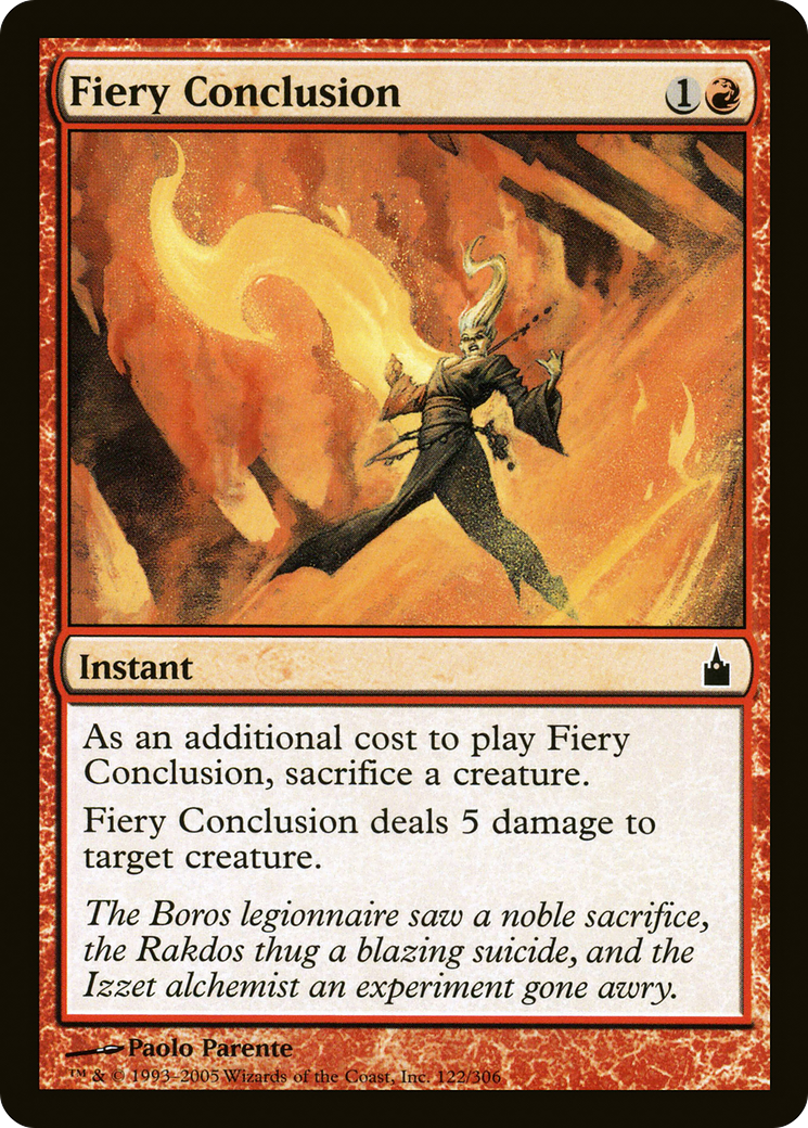 Fiery Conclusion Card Image