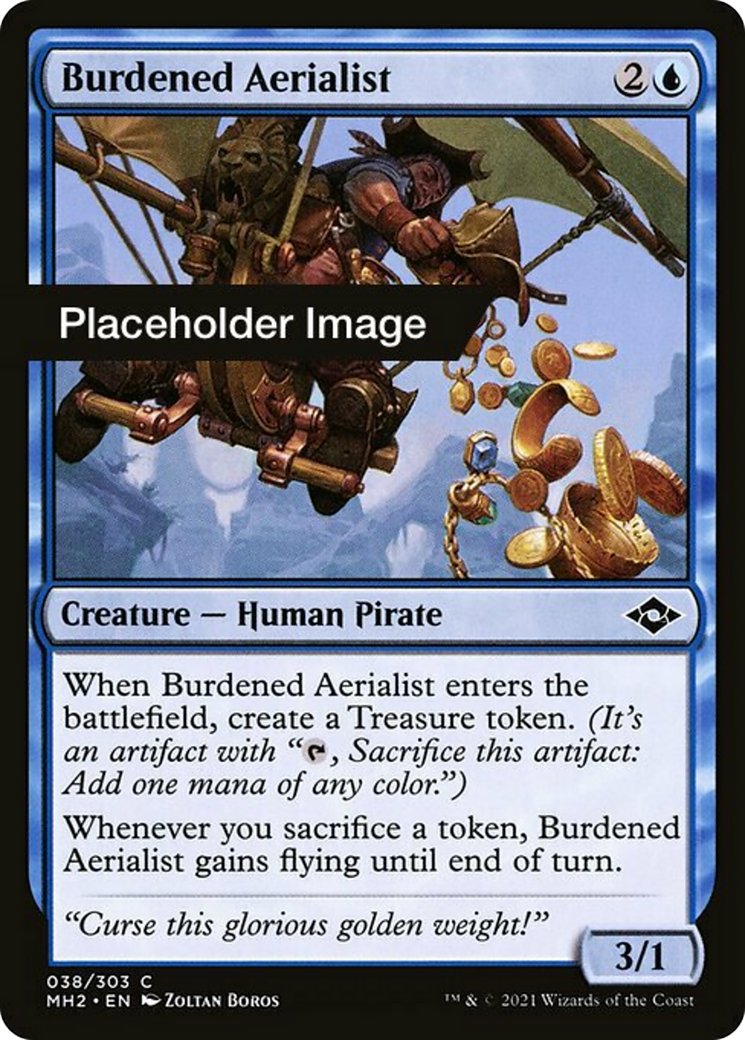 Burdened Aerialist Card Image