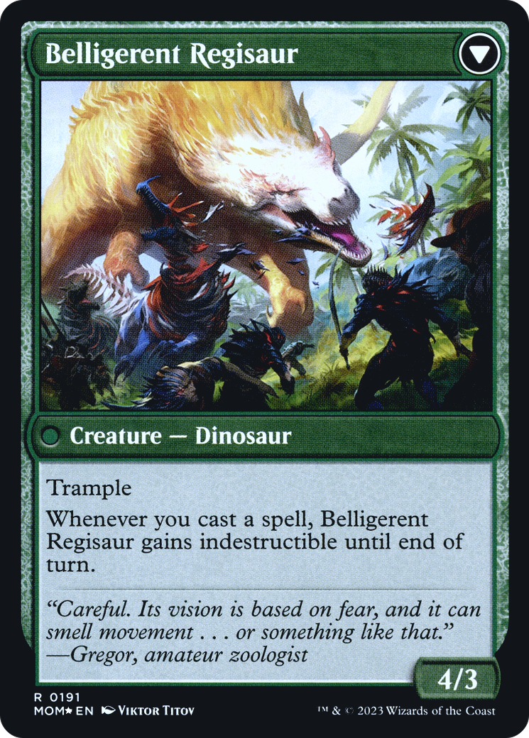 Invasion of Ixalan // Belligerent Regisaur Card Image