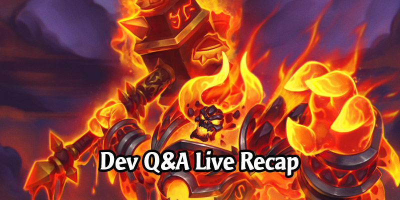 BlizzConline Hearthstone Developer Q&A Panel Live Recap