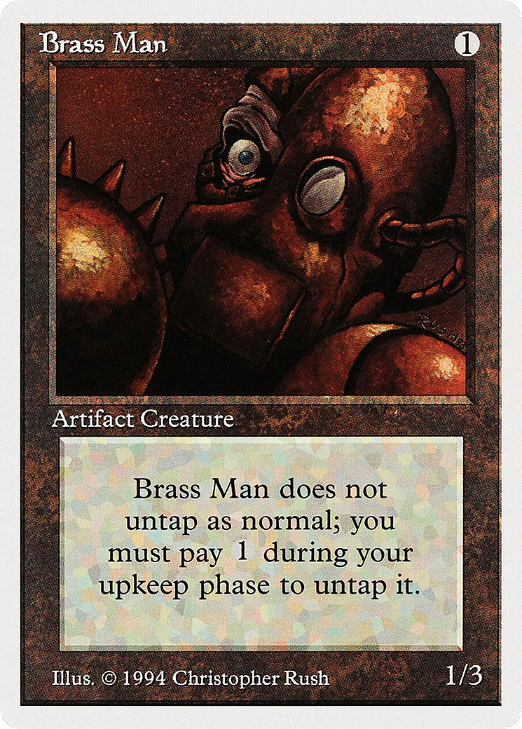 Brass Man Card Image