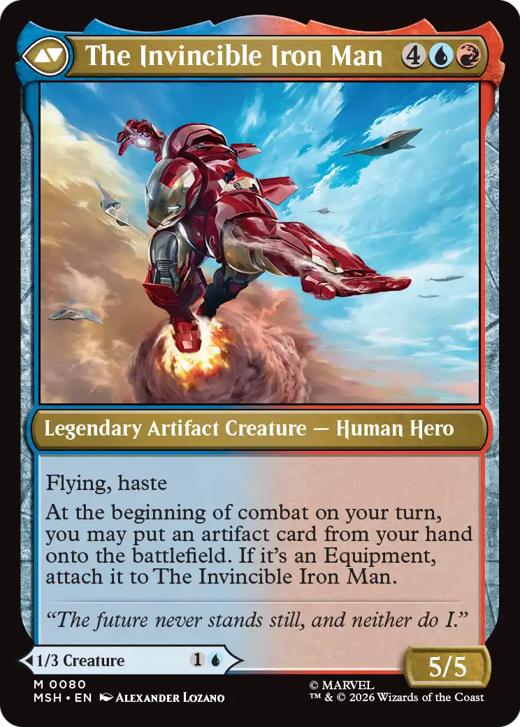The Invincible Iron Man Magic: The Gathering card