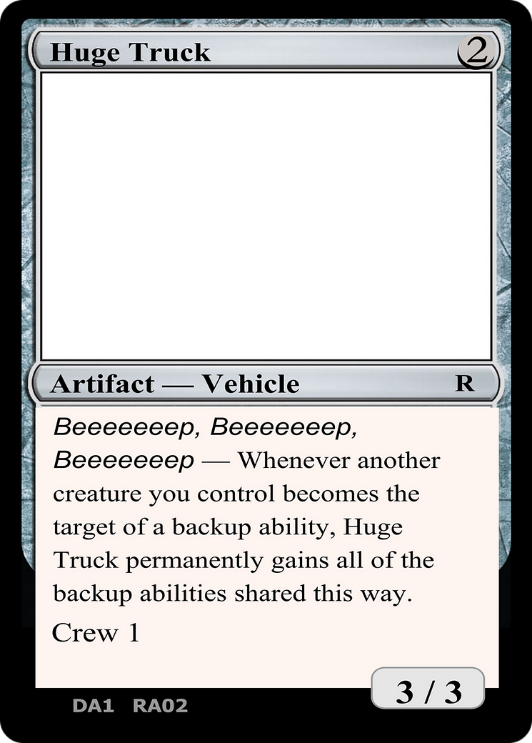 Huge Truck Card Image