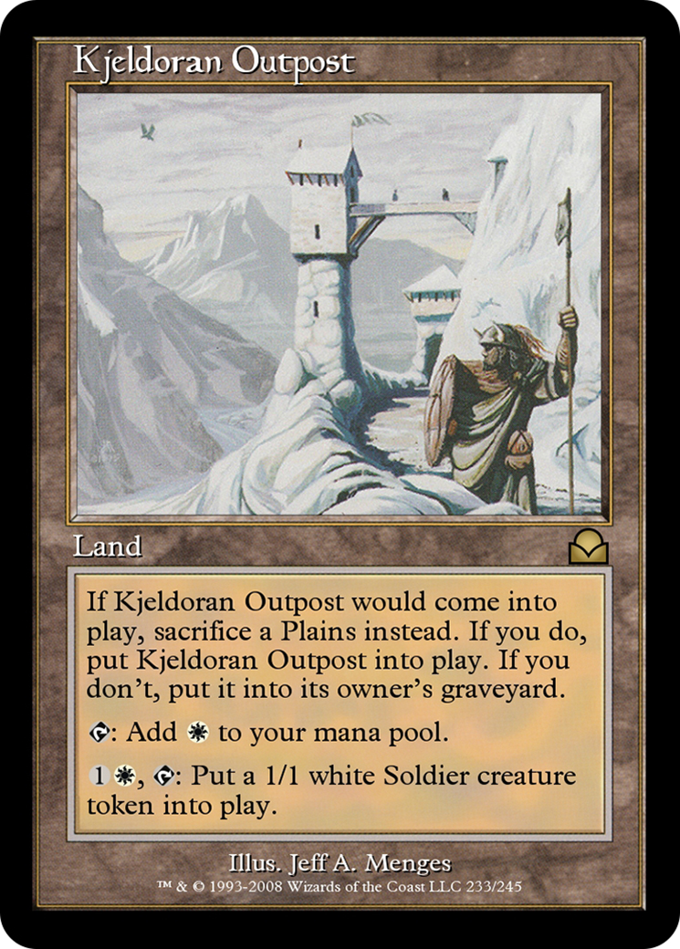 Kjeldoran Outpost Card Image