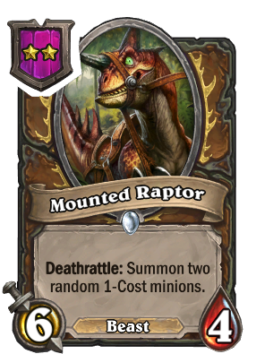 Mounted Raptor Card Image
