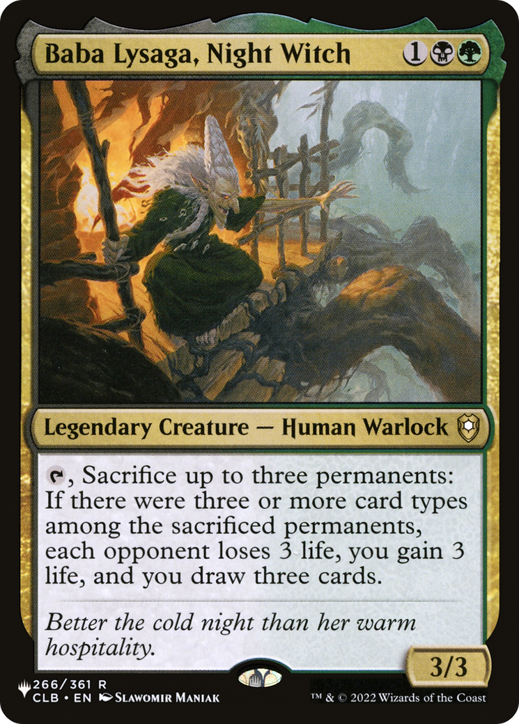 Baba Lysaga, Night Witch Card Image