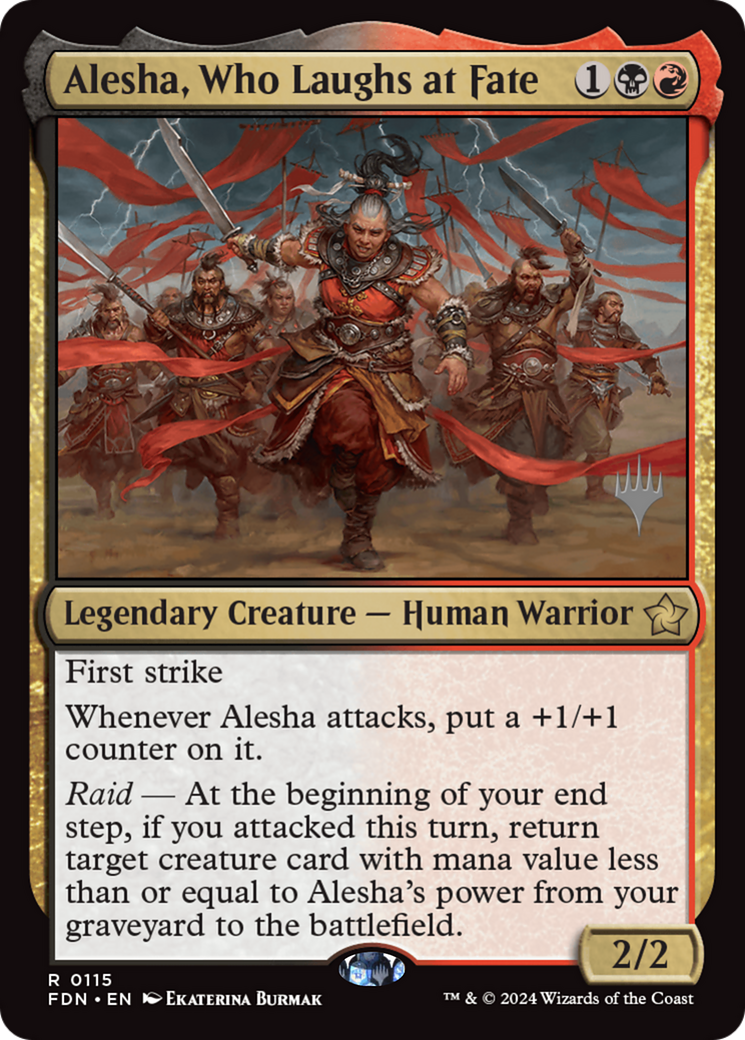 Alesha, Who Laughs at Fate Card Image