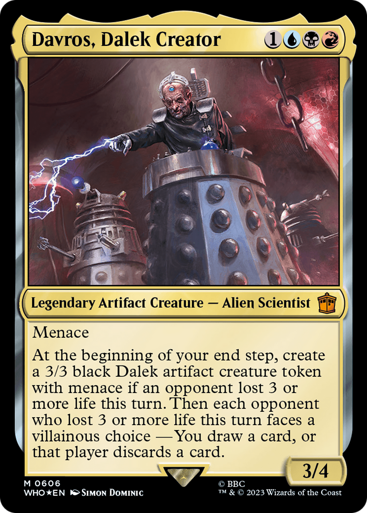 Davros, Dalek Creator Card Image