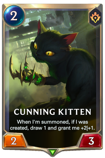 Cunning Kitten Card Image