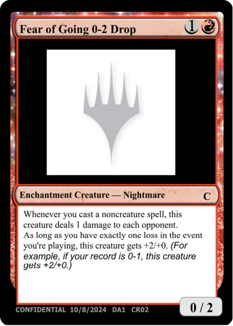 Fear of Going 0-2 Drop Card Image