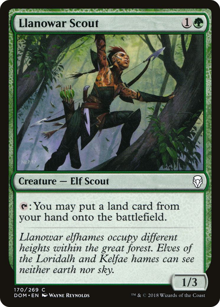 Llanowar Scout Card Image