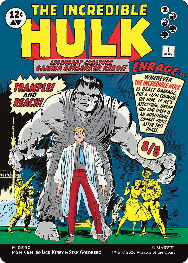 The Incredible Hulk Magic: The Gathering card