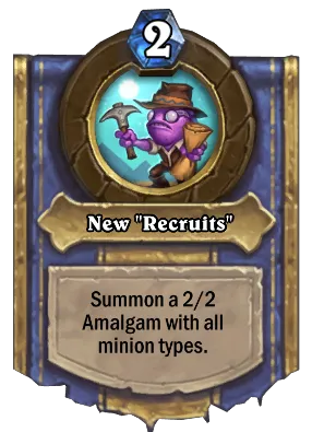 New "Recruits" Card Image