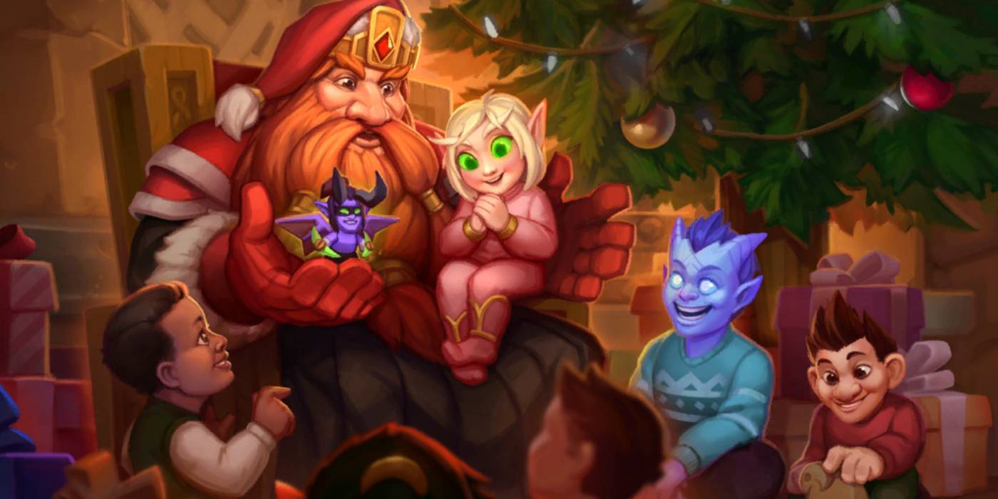 Hearthstone's Winter Veil Event Begins! 6 Free Packs, Free Shop Hero, Festive Bundles, Greatfather Winter Magni Skin Now Available