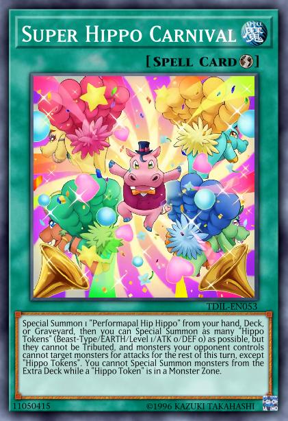 Super Hippo Carnival Card Image