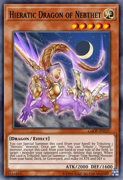 Hieratic Dragon of Nebthet Card Image