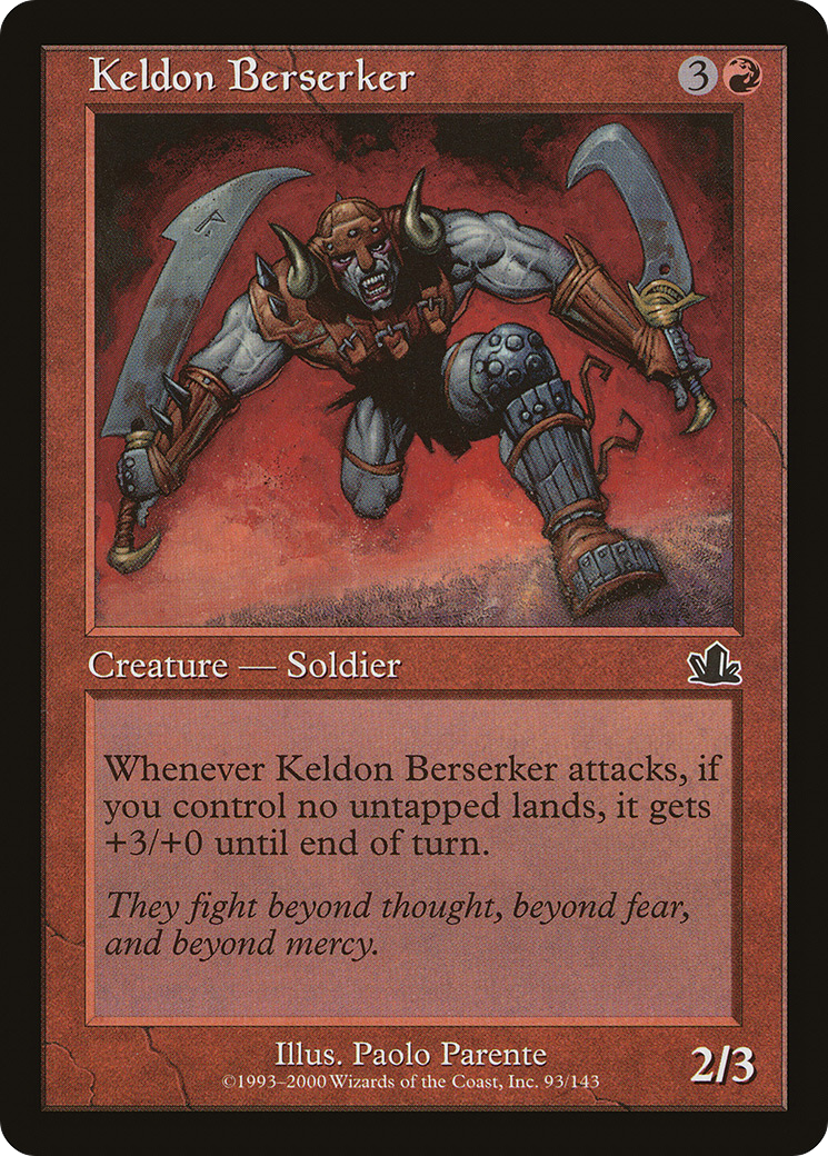 Keldon Berserker Card Image