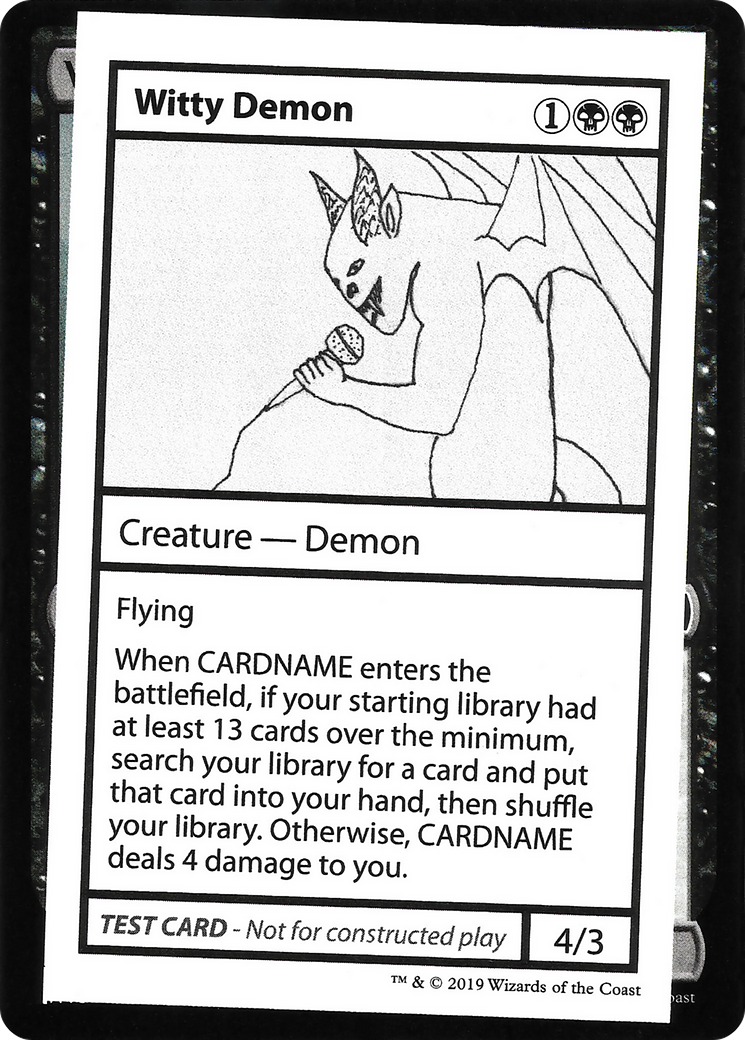 Witty Demon Card Image
